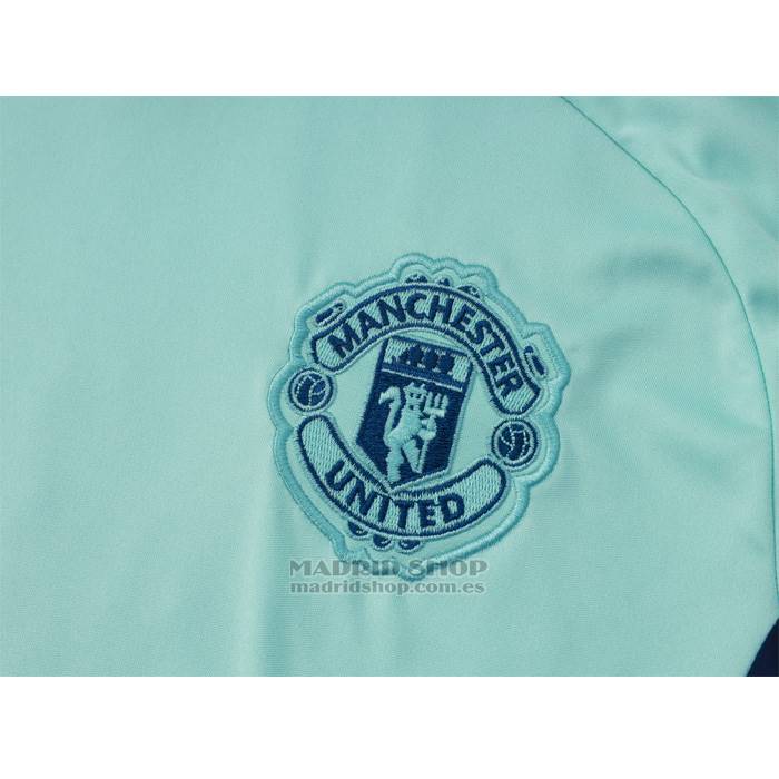 Chandal del Manchester United Manga Corta 2024-2025 Verde - Pantalon Corto